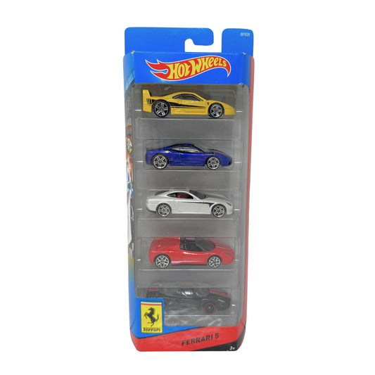 Hot Wheels Ferrari 5 Car Gift Set 1:64 Diecast