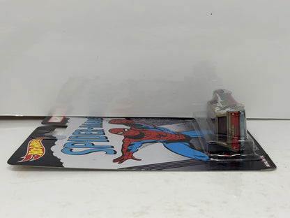 Hot Wheels Marvel Spider-Man 1964 Chevy Nova Delivery 1:64 Diecast Real Riders
