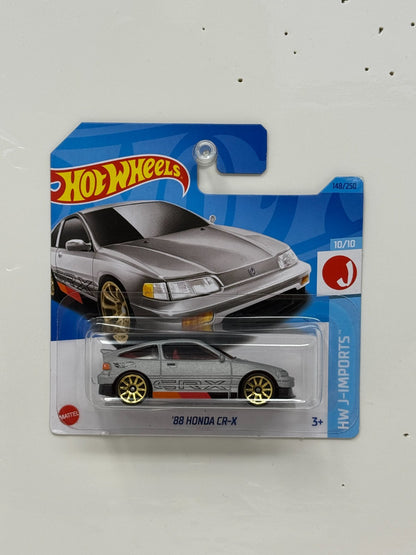 Hot Wheels J-Imports 1988 Honda CR-X 1:64 Diecast Short Card