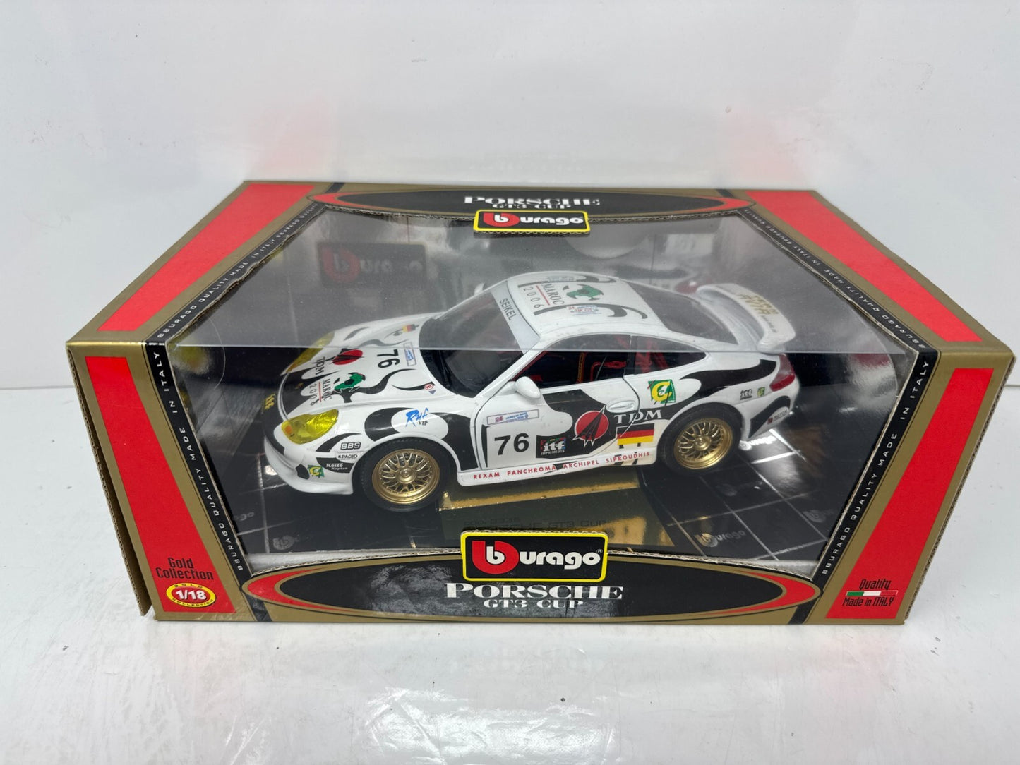 Bburago Porsche GT3 Cup Gold Collection 1:18 Diecast