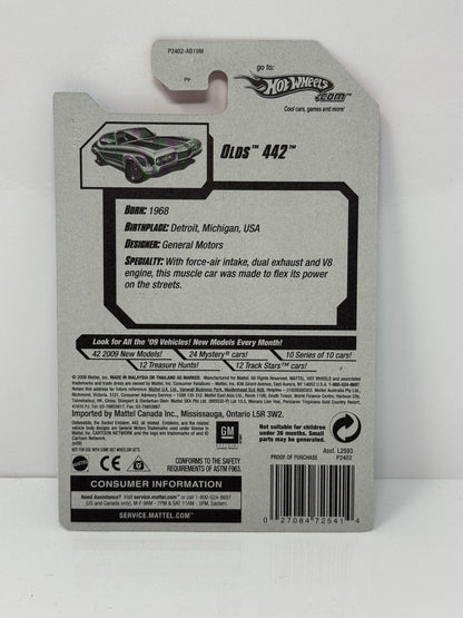 Hot Wheels Muscle Mania 1970 Oldsmobile 442 1:64 Diecast Factory Sealed White