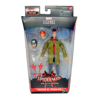 Marvel Legends Spider-Man Peter B. Parker Action Figure w/ Stilt-Man BAF Piece
