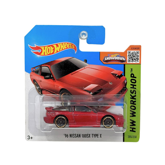 Hot Wheels Workshop 1996 Nissan 180SX Type X 1:64 Diecast Short Card