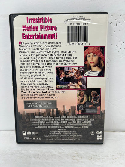 I Love You I Love You Not (DVD) Romance Good Condition!!!