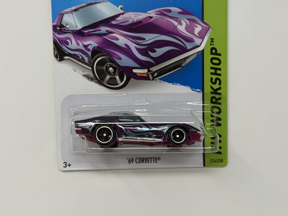 Hot Wheels Super Treasure Hunt 1969 Corvette Heat Fleet 1:64 Diecast STH