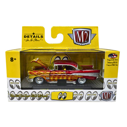 M2 Machines 1957 Chevrolet Bel Air Moon Eyes Flames 1:64 Diecast