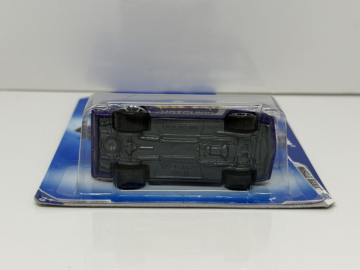 Hot Wheels Muscle Mania 1969 Chevrolet Camaro 1:64 Diecast Purple
