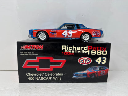 Action Nascar #43 Richard Petty STP Chevy 400 Win 1980 Monte Carlo 1:24 Diecast