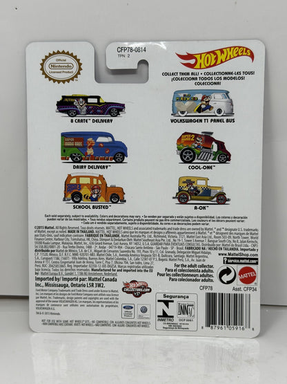 Hot Wheels Dr. Mario 8 Crate Delivery 1:64 Diecast Real Riders