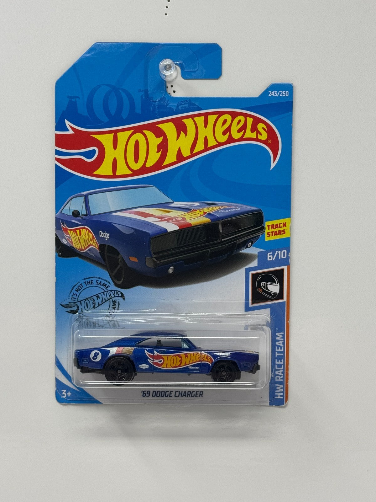 Hot Wheels Race Team 1969 Dodge Charger 1:64 Diecast Blue