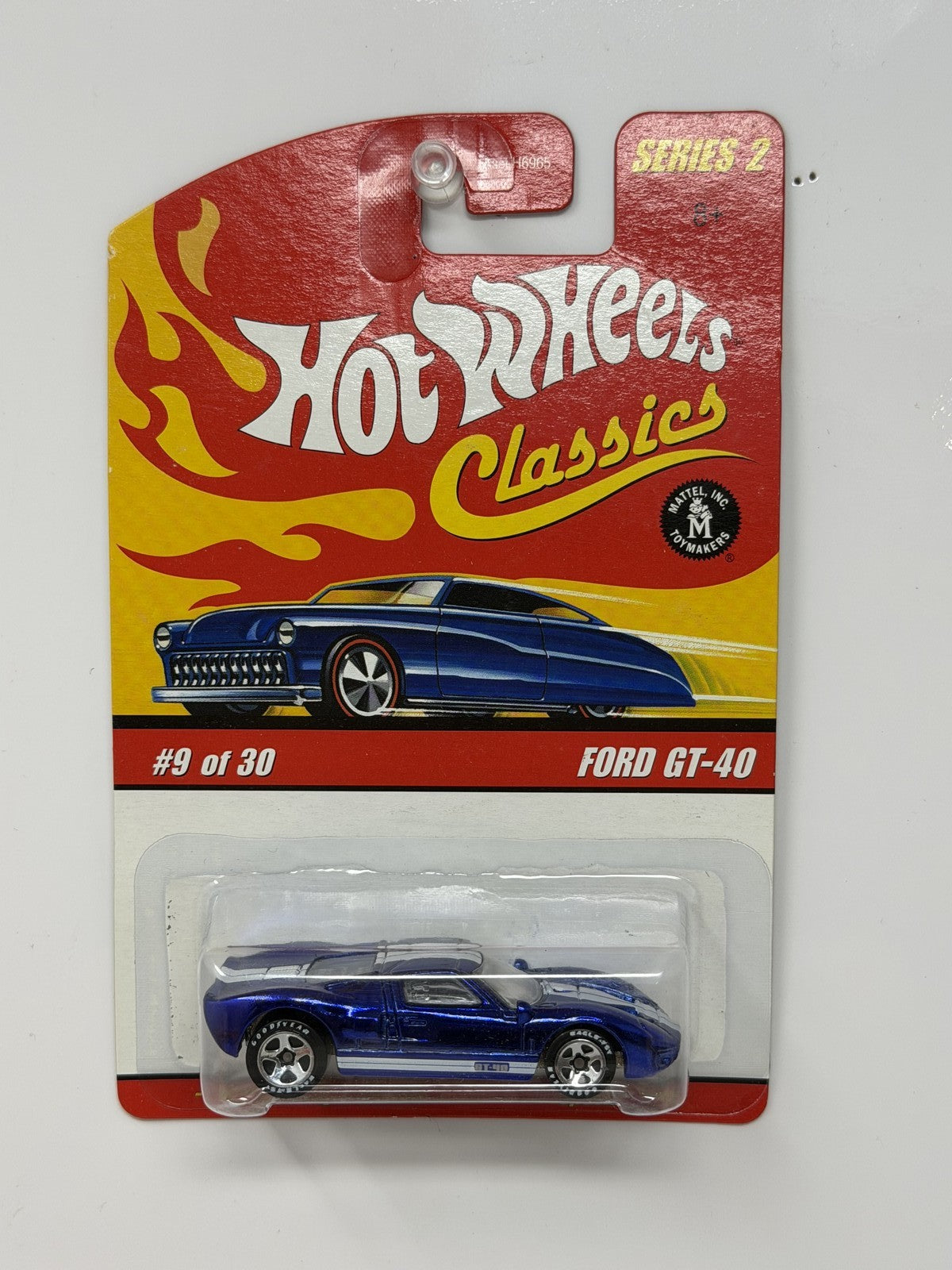 Hot Wheels Classics Series 2 Ford GT-40 Spectraflame 1:64 Diecast Blue