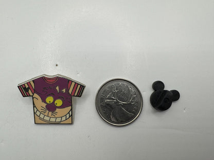 DLR Disney Cheshire Cat T-Shirt Hidden Mickey Trading Pin DC1S14