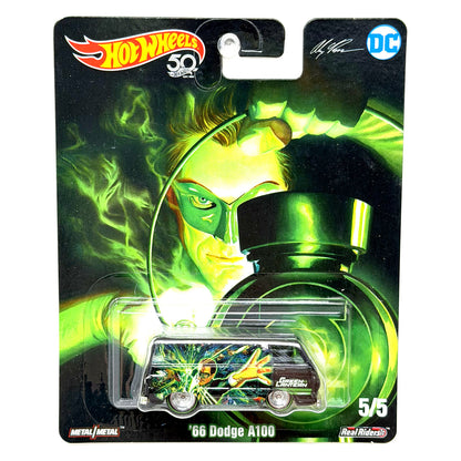 Hot Wheels DC Alex Ross Green Lantern 1966 Dodge A100 1:64 Diecast Real Riders