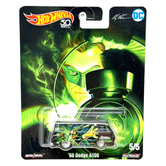 Hot Wheels DC Alex Ross Green Lantern 1966 Dodge A100 1:64 Diecast Real Riders