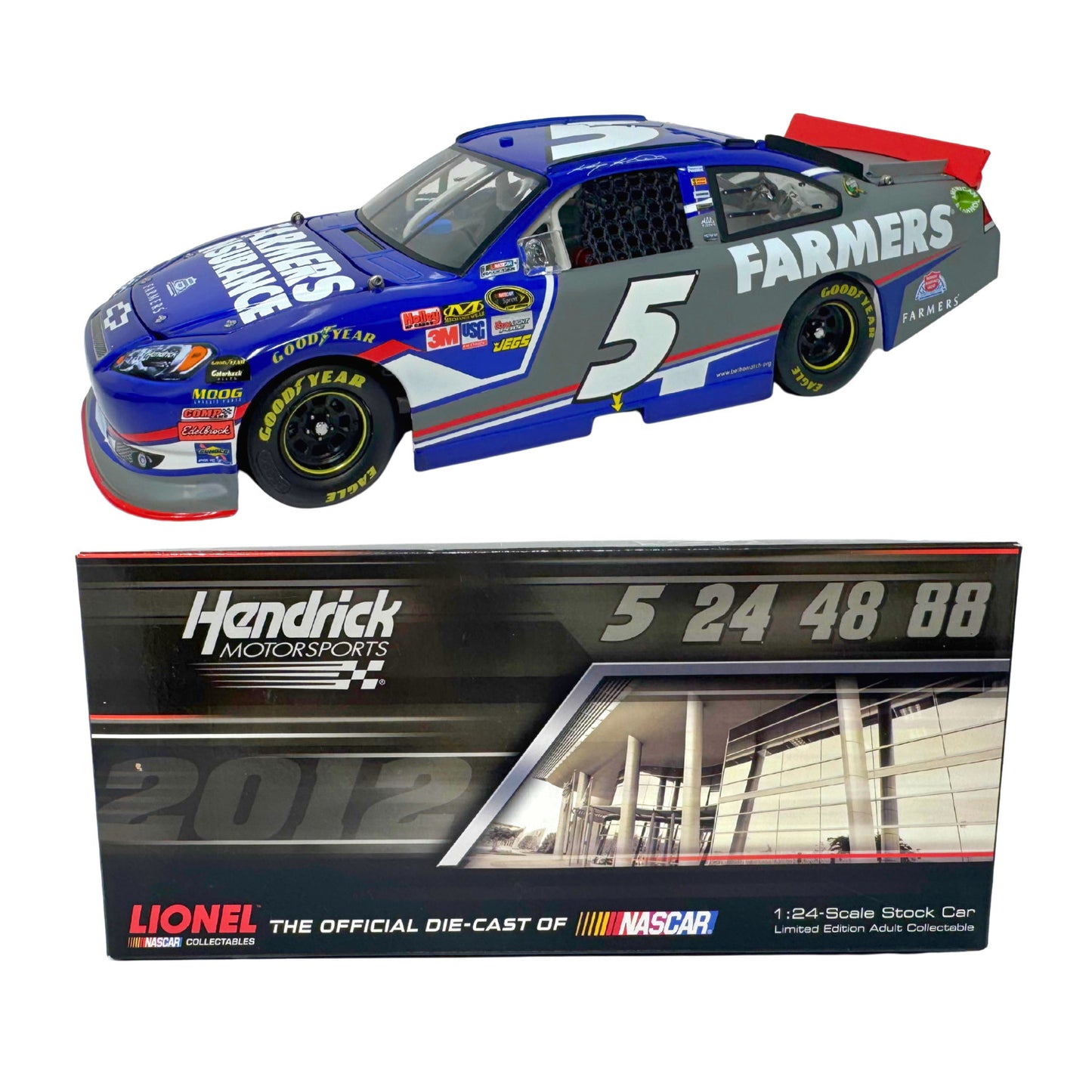 Lionel NASCAR Kasey Kahne #5 Farmers Insurance 2012 Chevy Impala 1:24 Diecast