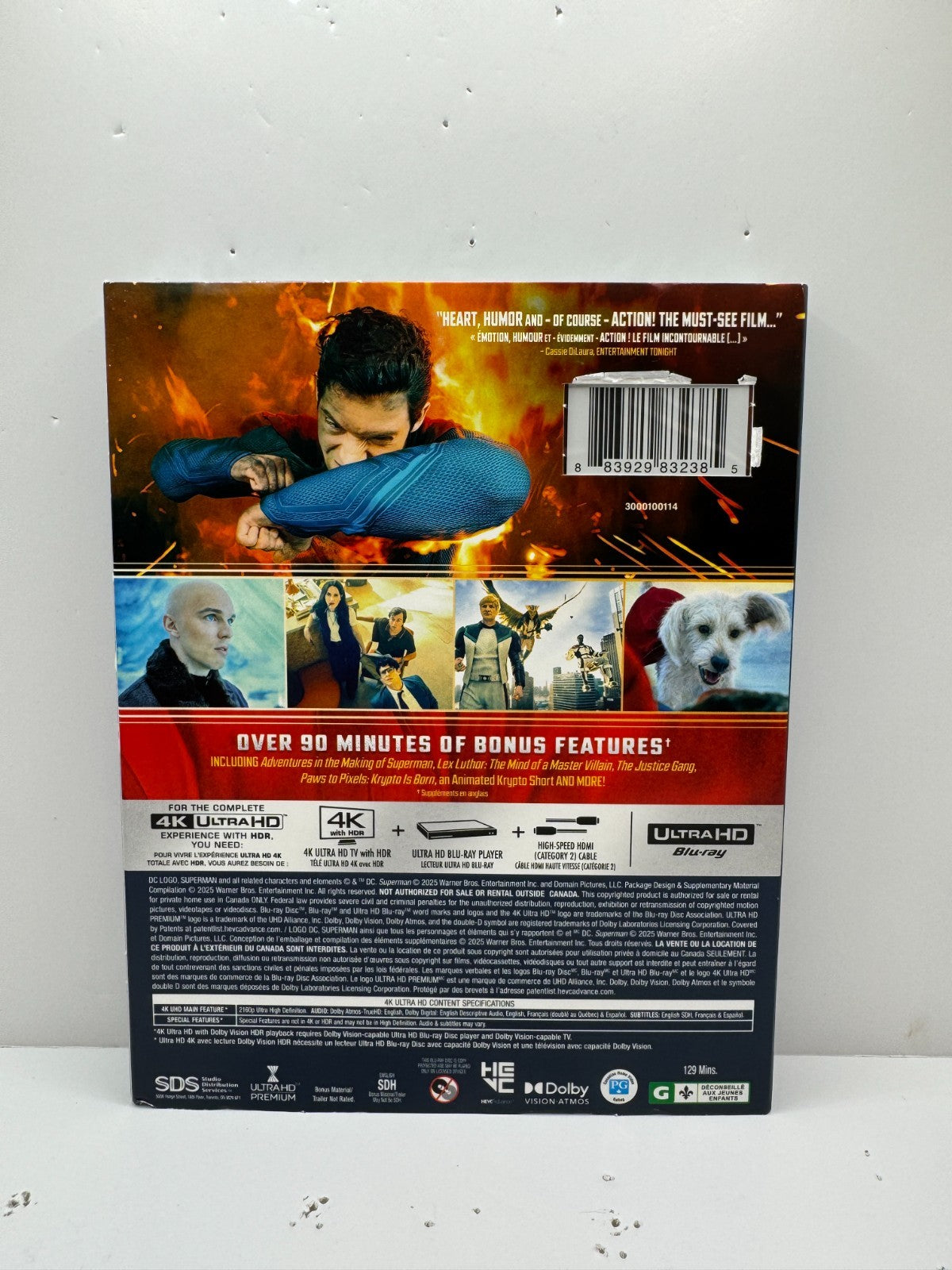 Superman (4K UHD Blu-ray) David Corenswet DC Superhero New and Sealed!!!