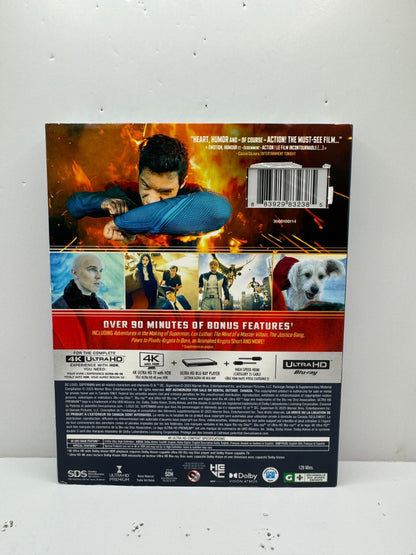 Superman (4K UHD Blu-ray) David Corenswet DC Superhero New and Sealed!!!