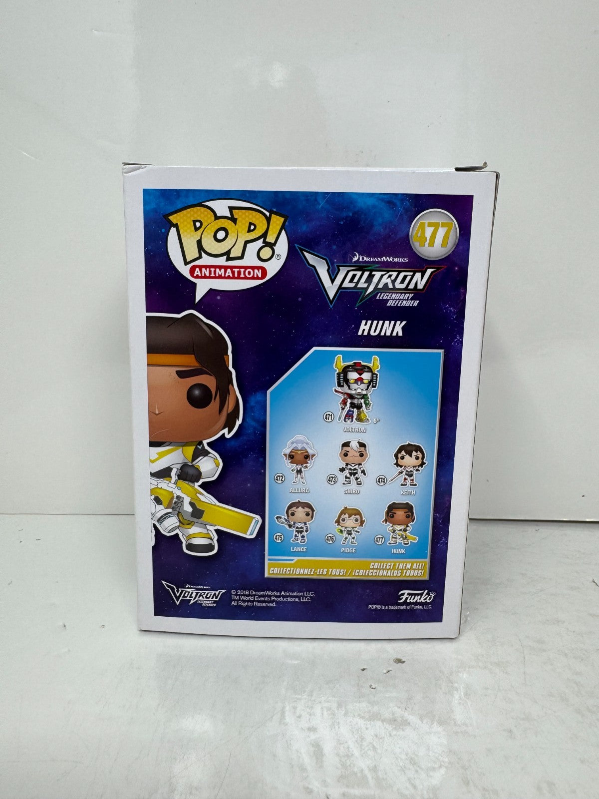 Funko Pop! Animation Voltron Legendary Defender Hunk #477 Animation Vinyl Figure