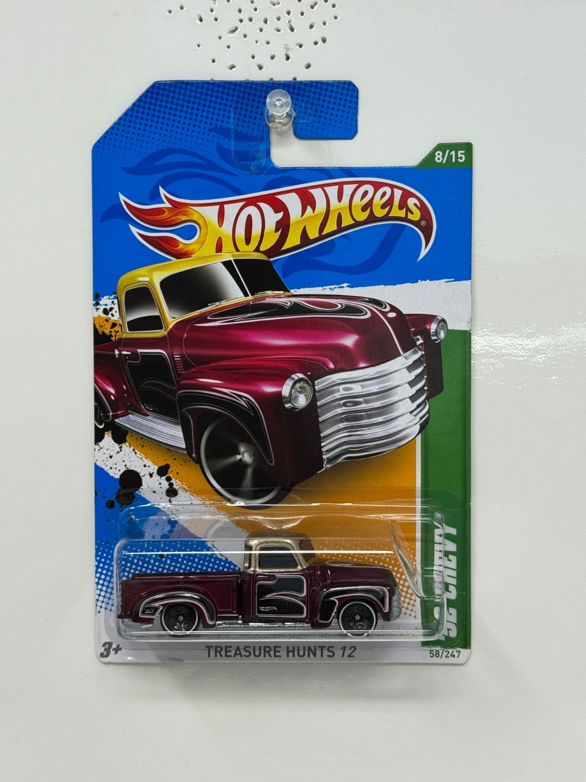 Hot Wheels Treasure Hunt 1952 Chevy Pickup 1:64 Diecast Real Riders
