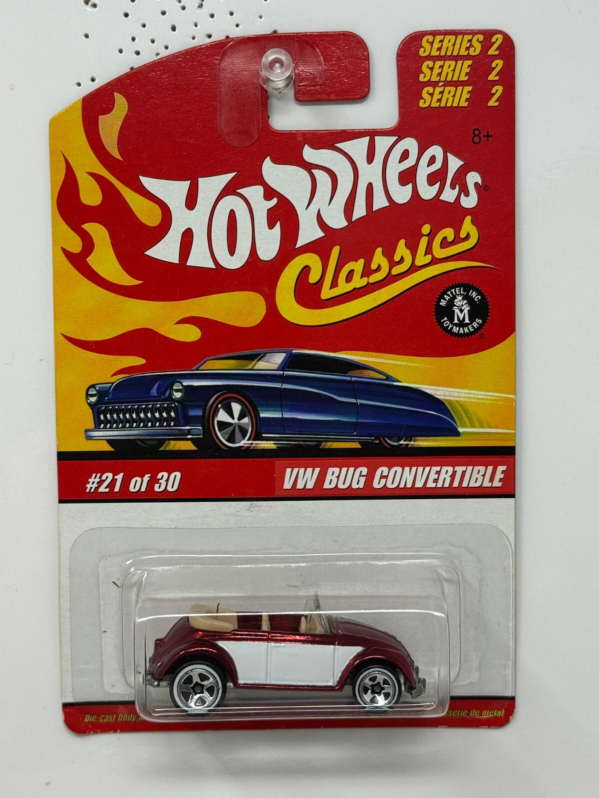 Hot Wheels Classics VW Bug Convertible Series 2 European Car 1:64 Diecast