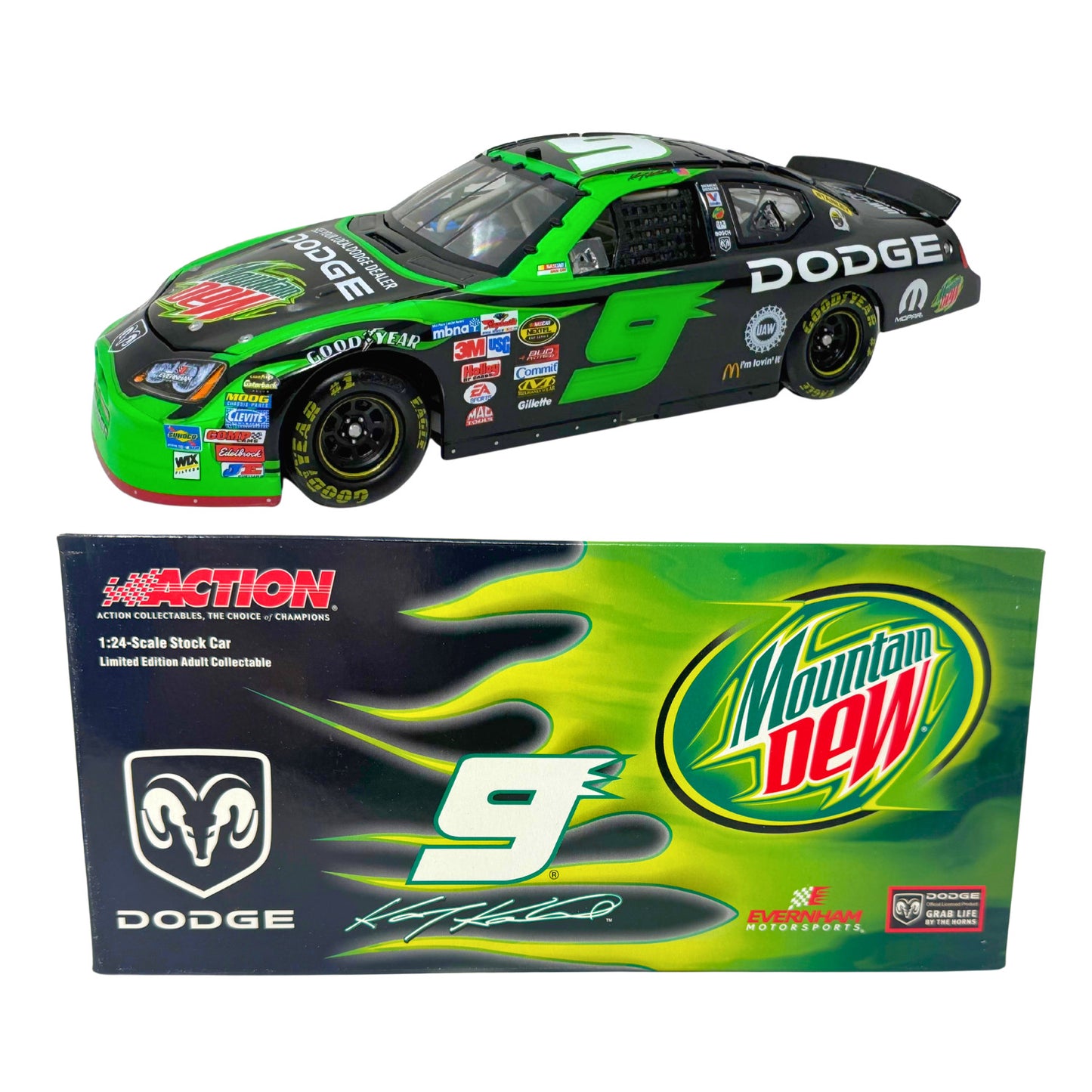 Action NASCAR Kasey Kahne #9 Mountain Dew 2005 Dodge Charger 1:24 Diecast