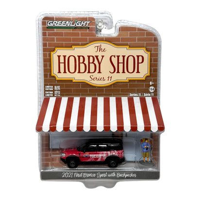 Greenlight The Hobby Shop 2021 Ford Bronco Sport w/ Backpacker 1:64 Diecast