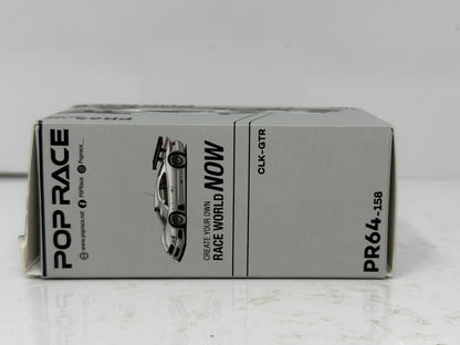 Pop Race Mercedes-Benz CLK-GTR Silver 1:64 Diecast