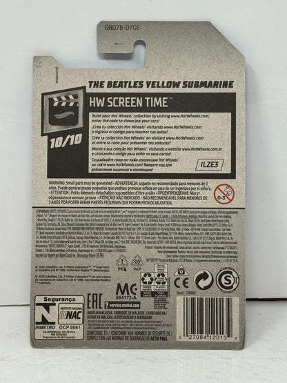 Hot Wheels Treasure Hunt Screen Time The Beatles Yellow Submarine 1:64 Diecast