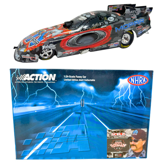 Action NHRA Gary Scelzi Mopar Oakley 2005 Charger Black Pearl 1:24 Diecast