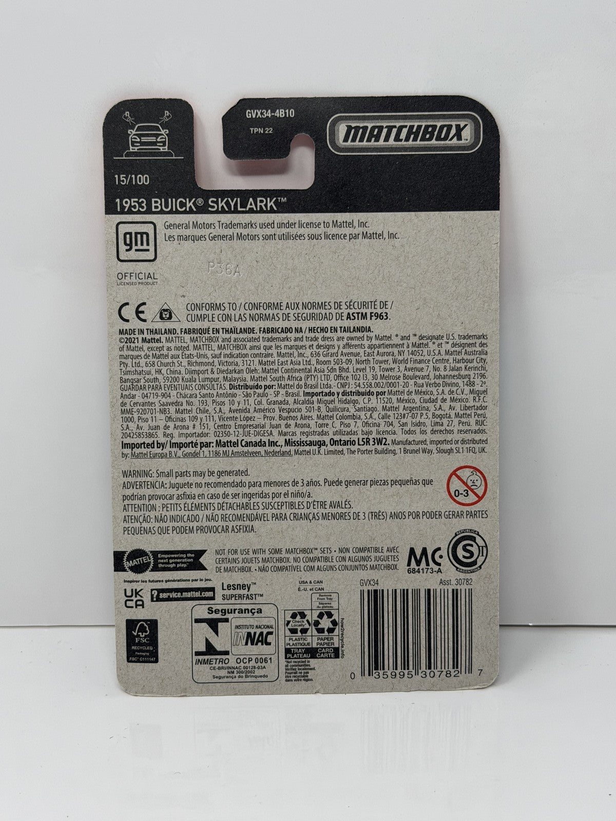 Matchbox 1953 Buick Skylark 1:64 Diecast