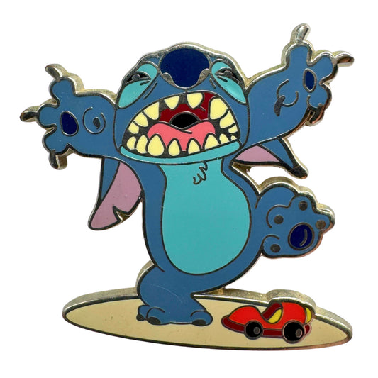 Disney Giant Stitch Deluxe Pin & Red Lanyard Starter Trading Pin DC1S9