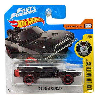 Hot Wheels Experimotors 1970 Dodge Charger Fast & Furious Muscle Car 1:64 Diecast