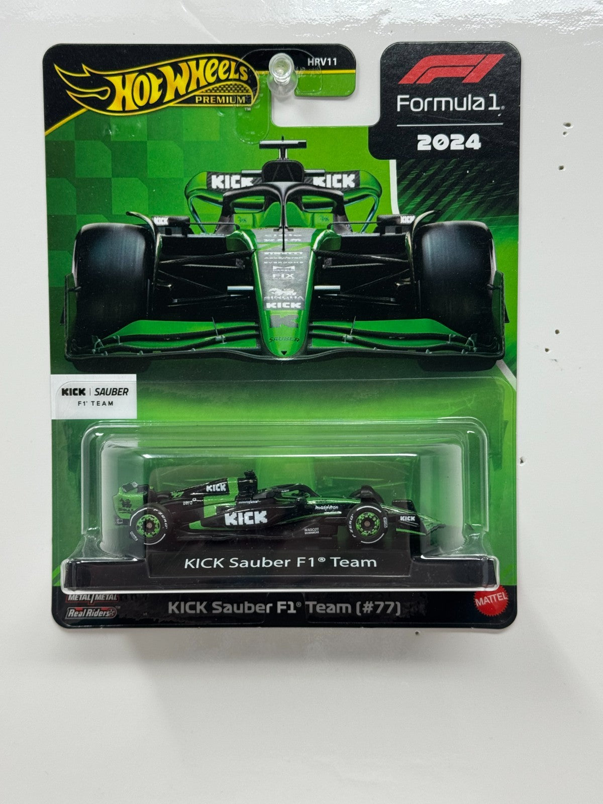 Hot Wheels Premium Formula 1 Kick Sauber F1 Team #77 1:64 Diecast