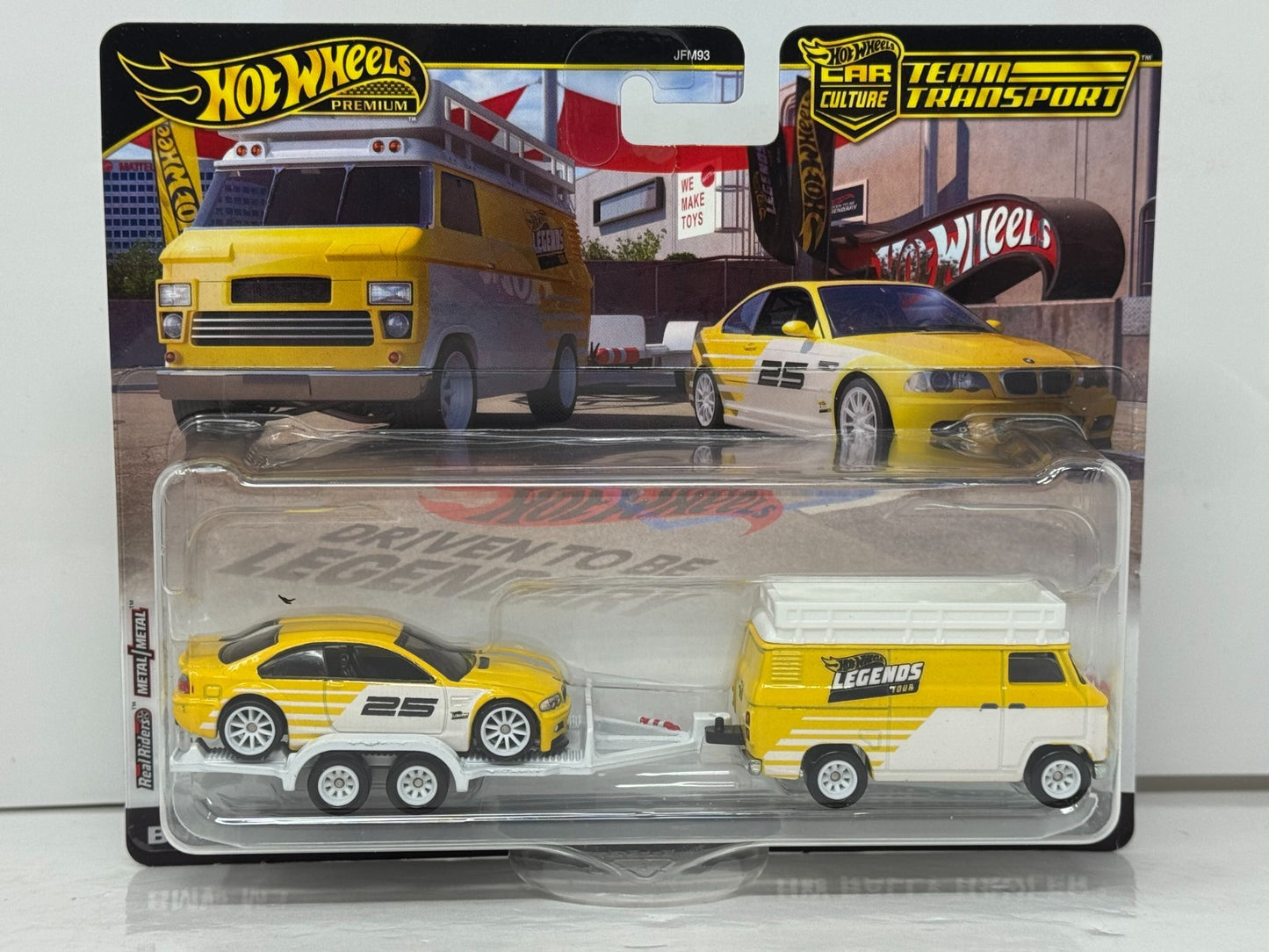 Hot Wheels Premium Team Transport BMW M3 & HW Rally Hauler 1:64 Diecast