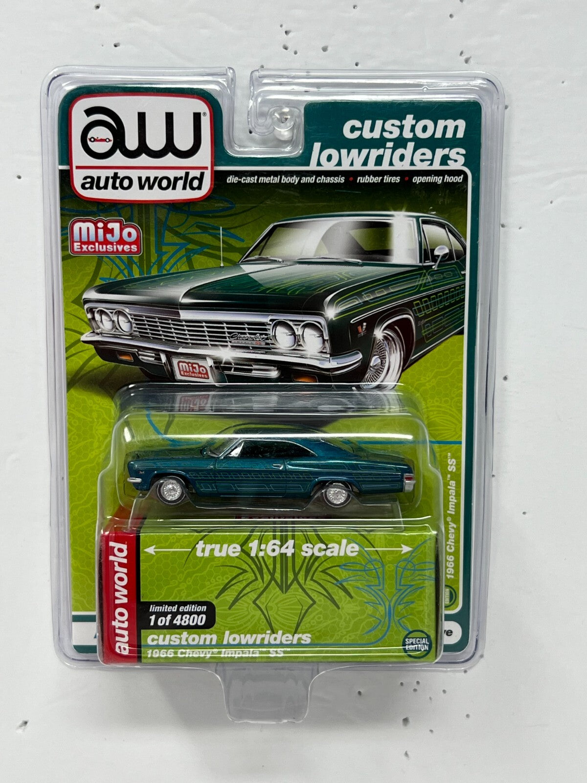 Auto World Mijo Custom Lowriders 1966 Chevy Impala SS 1:64 Diecast
