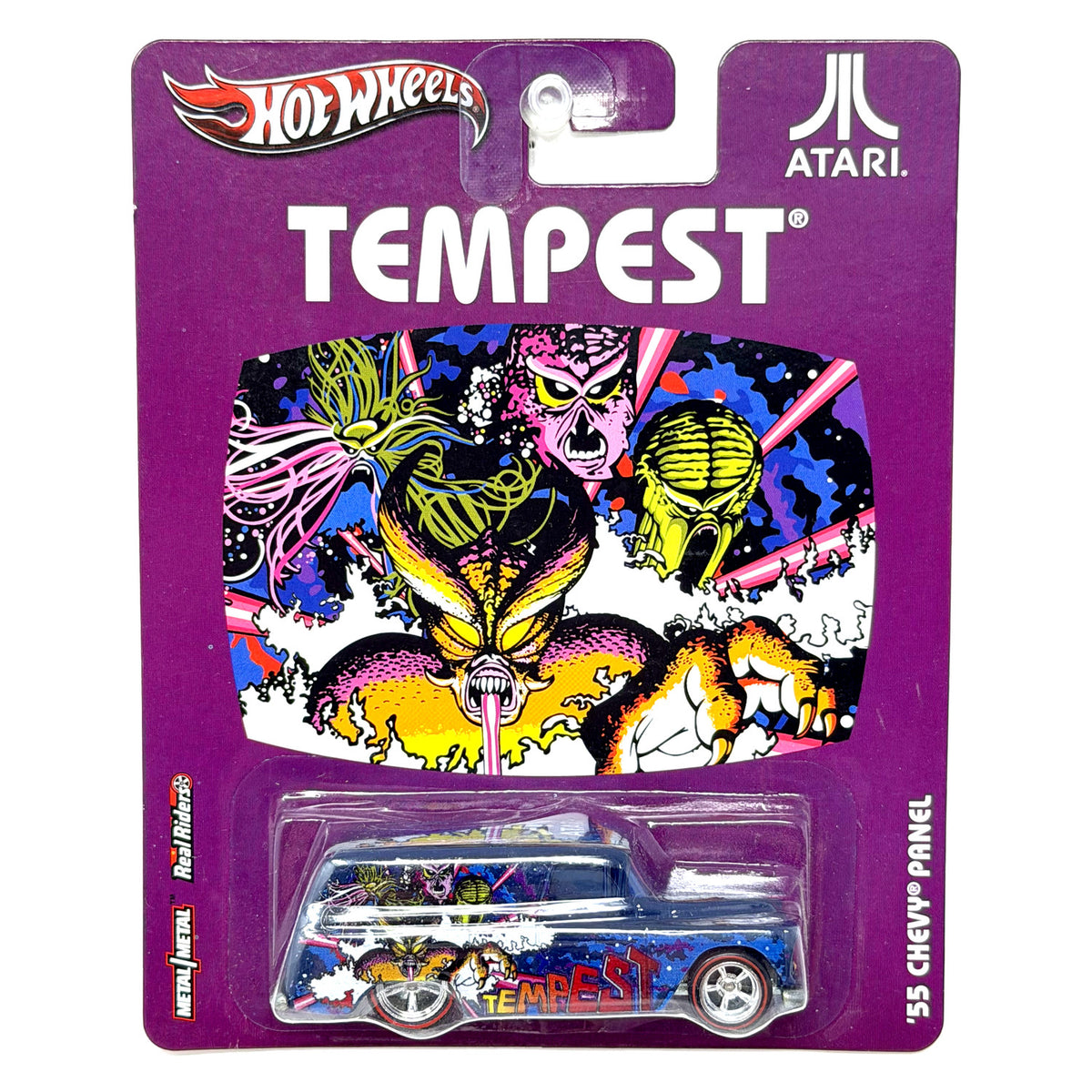 Hot Wheels Atari Tempest 1955 Chevrolet Panel 1:64 Diecast Real Riders