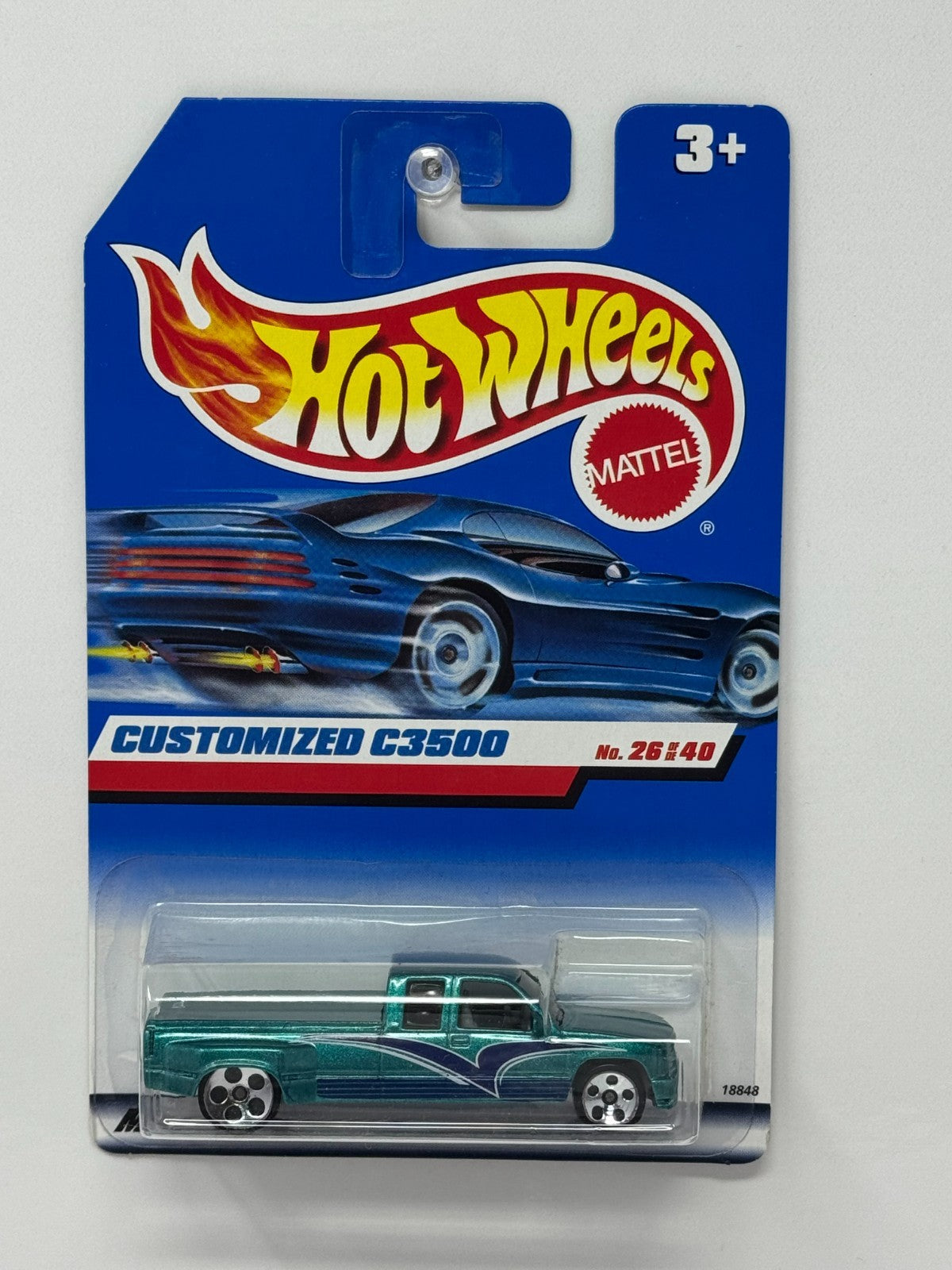 Hot Wheels 1990s Release 1988 Customized Chevy C3500 1:64 Diecast