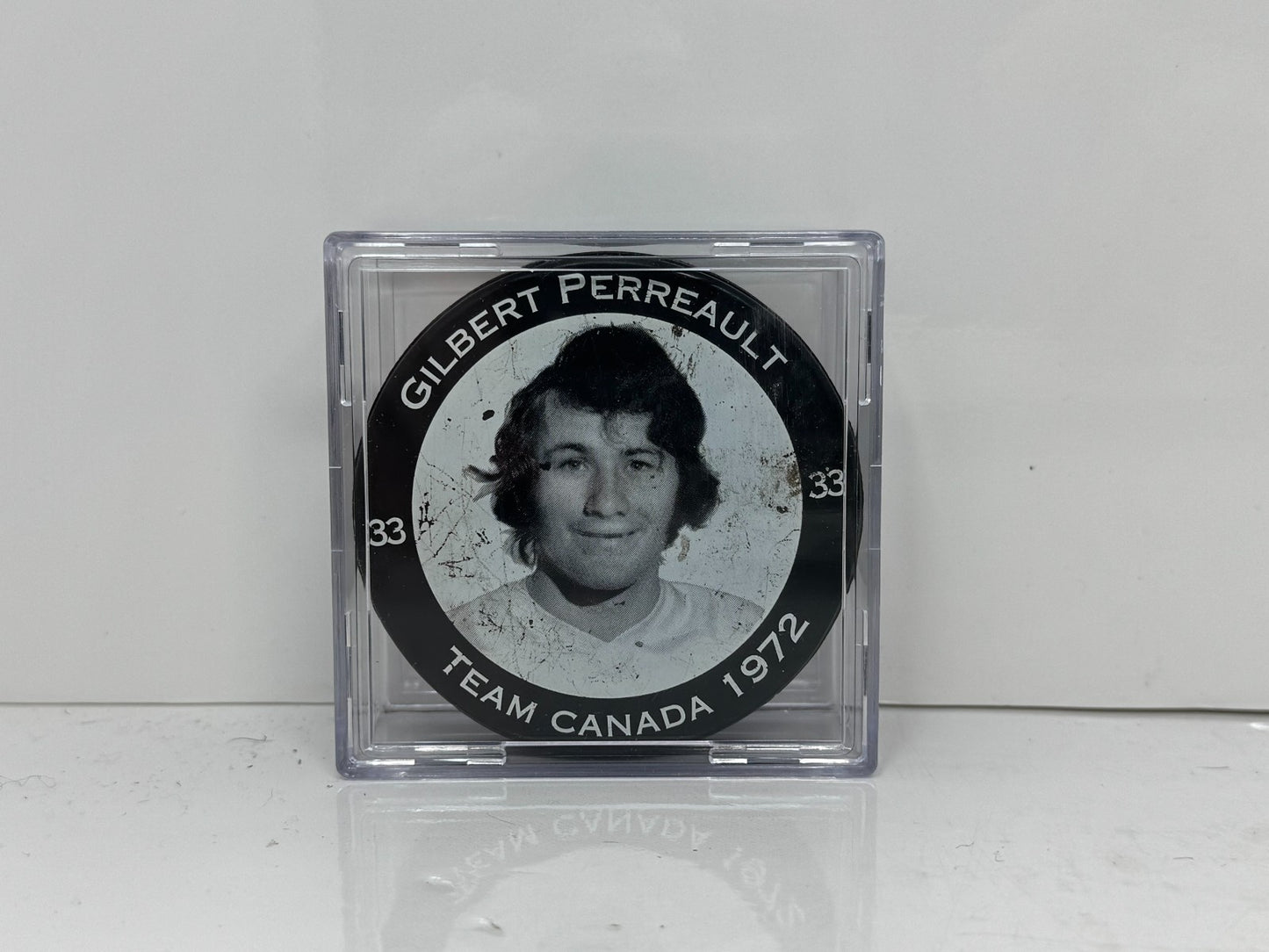 Gilbert Perreault Team Canada 1972 Summit Series Commemorative Hockey Puck