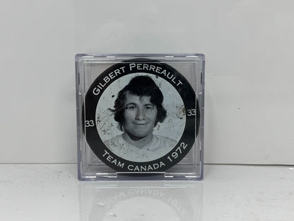 Gilbert Perreault Team Canada 1972 Summit Series Commemorative Hockey Puck