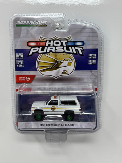 Greenlight Hot Pursuit 1991 Chevrolet K5 Blazer State Patrol CHASE 1:64 Diecast
