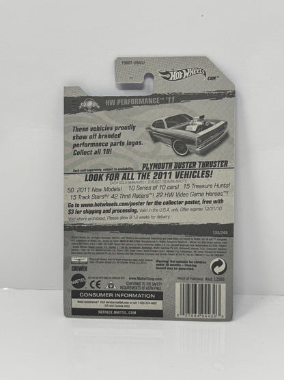 Hot Wheels Performance Plymouth Duster Thruster 1:64 Diecast Blue Factory Sealed