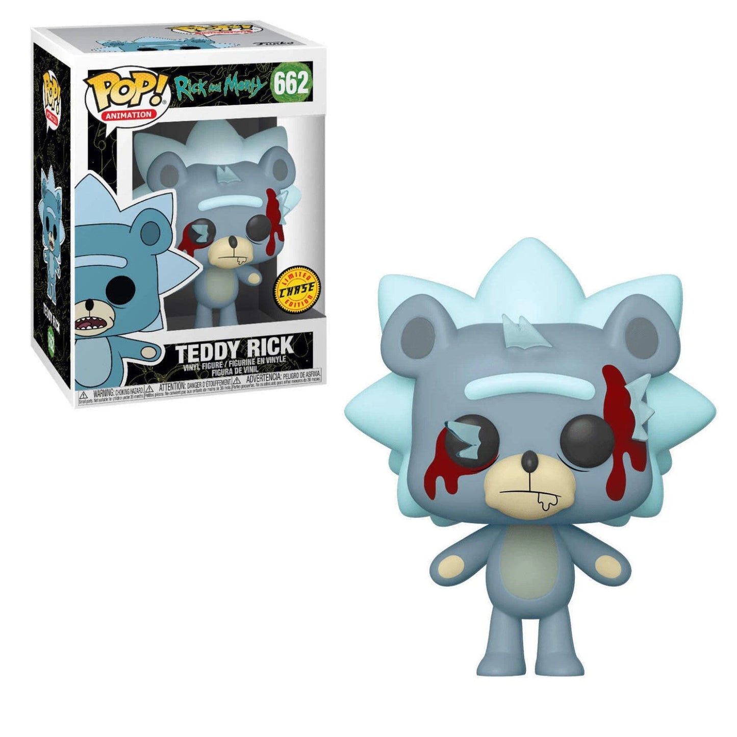 Funko Pop! Animation Rick and Morty #662 Teddy Rick Chase Vinyl Figure