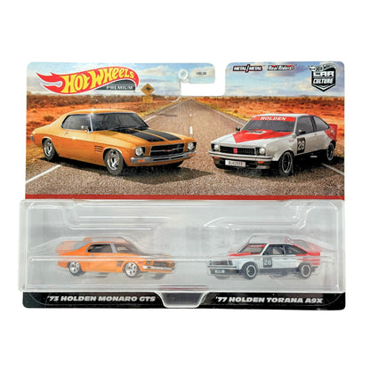 Hot Wheels Premium Card Culture Holden Monaro & Holden Torana A9X 1:64 Diecast