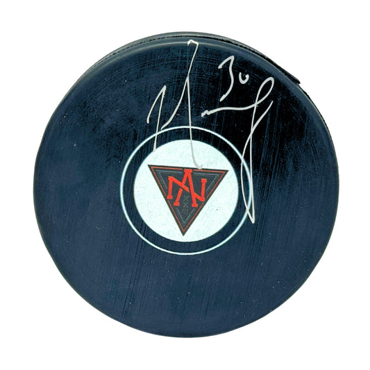 Matt Murray World Cup Team North America Signed NHL Autograph Puck Silver Auto