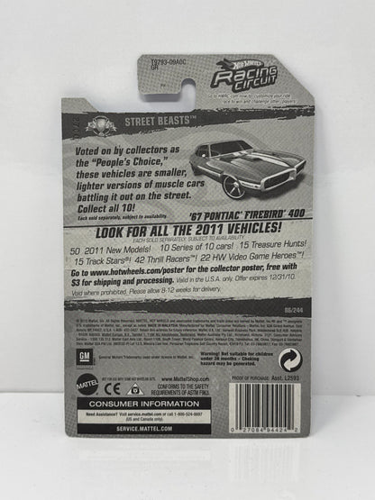 Hot Wheels Street Beasts 1967 Pontiac Firebird 400 1:64 Diecast Factory Sealed