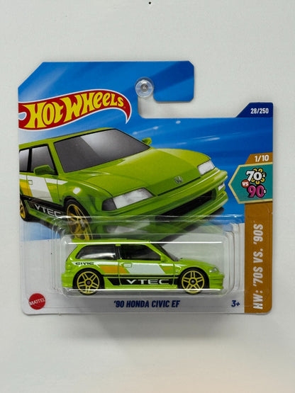 Hot Wheels HW 70s vs 90s 1990 Honda Civic EF 1:64 Diecast Short Card