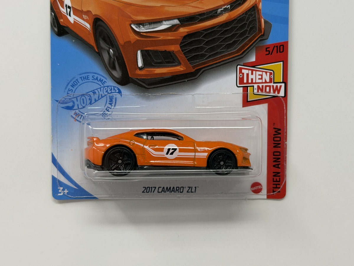 Hot Wheels Then and Now 2017 Chevy Camaro ZL1 1:64 Diecast Orange