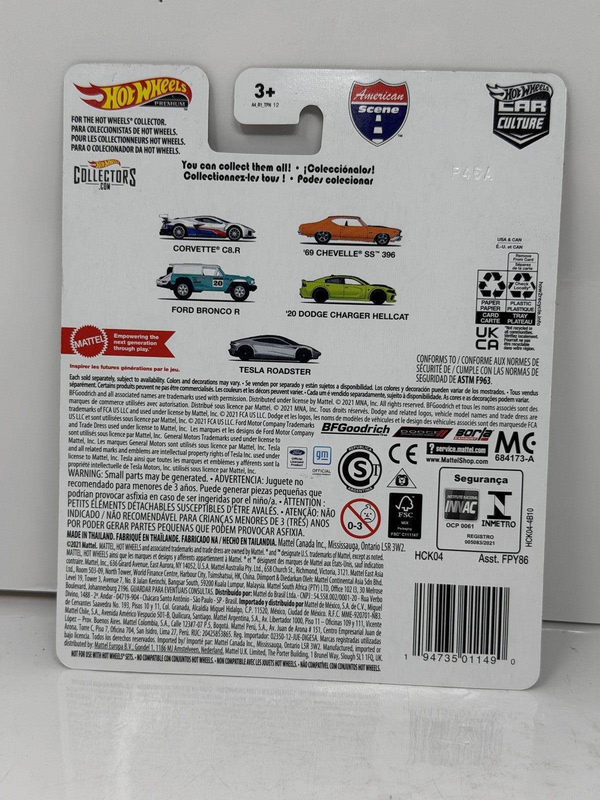 Hot Wheels Premium American Scene 2020 Dodge Charger Hellcat 1:64 Diecast