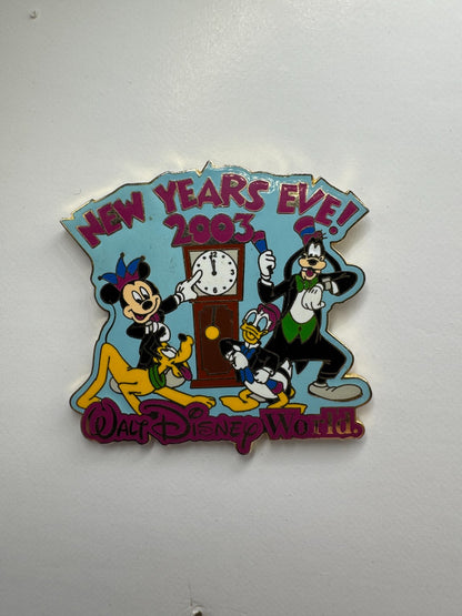 WDW Disney Mickey, Goofy & Donald New Years Eve 2003 Trading Pin DC1S5 LE 7500