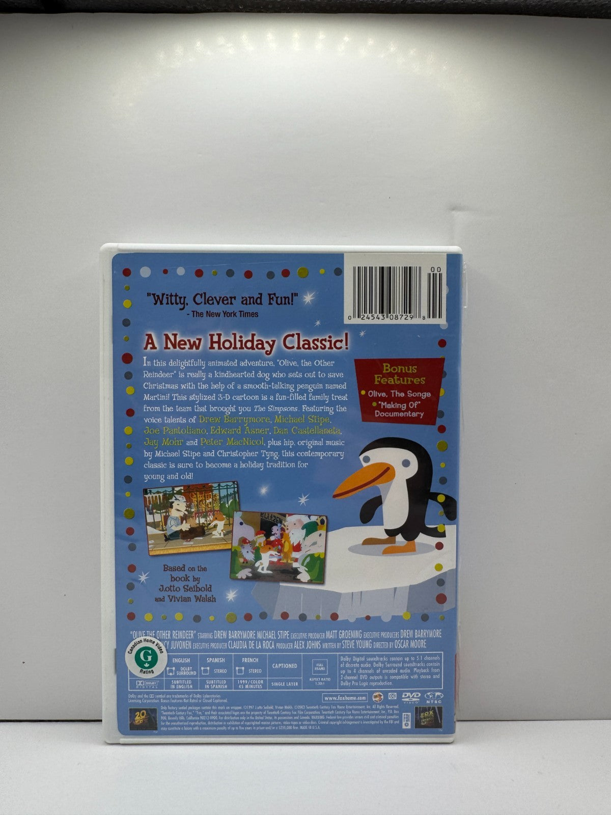 Olive the Other Reindeer (DVD) Drew Barrymore Animation